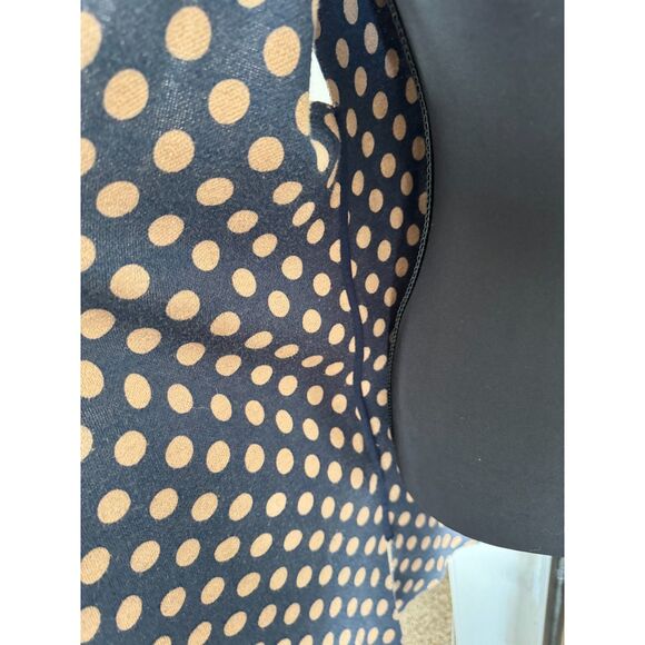 Chico’s Reversible Sweater Vest Small | Tan & Navy Longline Classic - Picture 5 of 7